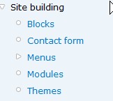 Click on "site building" link on navigation bar.