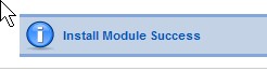 Install module success