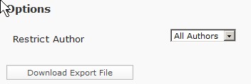 "Download Export File" 