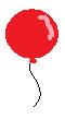 Red Balloon on a thin string