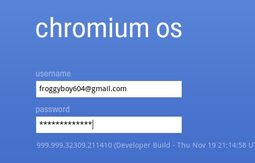log into your OS
