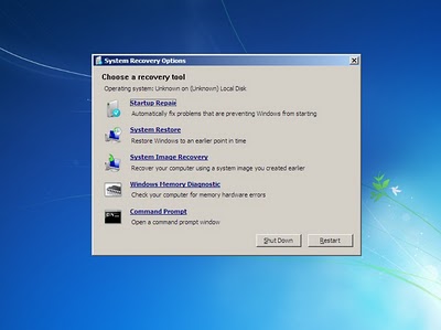 Windows  on Create A System Repair Disc In Windows 7 In Three Steps    Johnson S