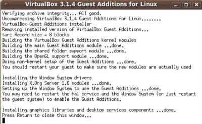 After terminal is done running autorun.sh restart Ubuntu!