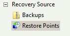 Backups and restore points