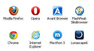 Web Browser for desktop computer