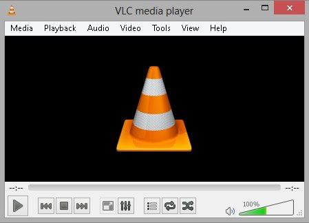 VLC Player running in Windows 8