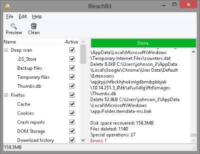 BleachBit 0.9.5