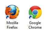 Firefox and Google Chrome Web Browser
